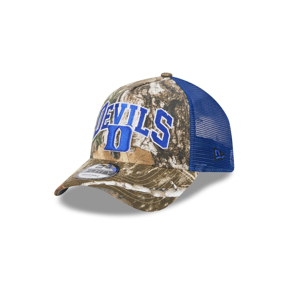 New Era Duke Blue Devils Active 9FORTY A-Frame Trucker Hat - One Size